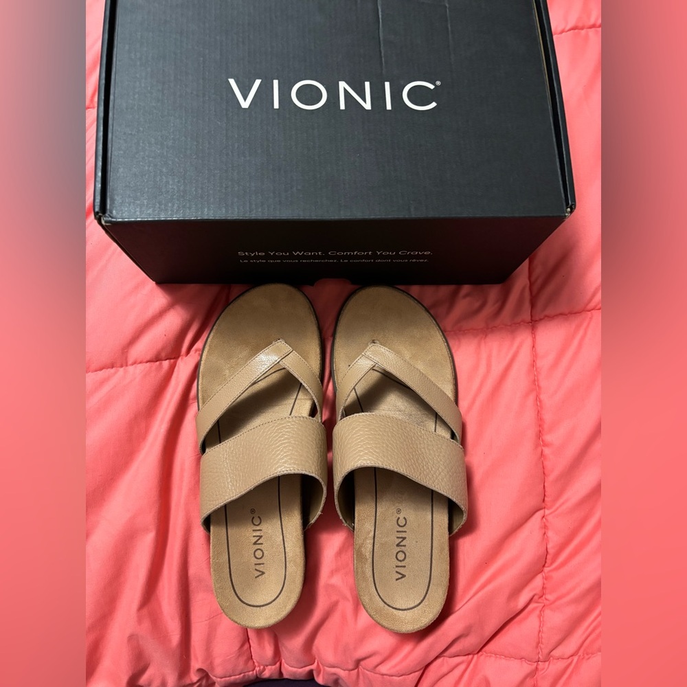 Vionic Marvina Tan Sandals